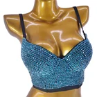 Женский укороченный топ с чашками пуш-ап