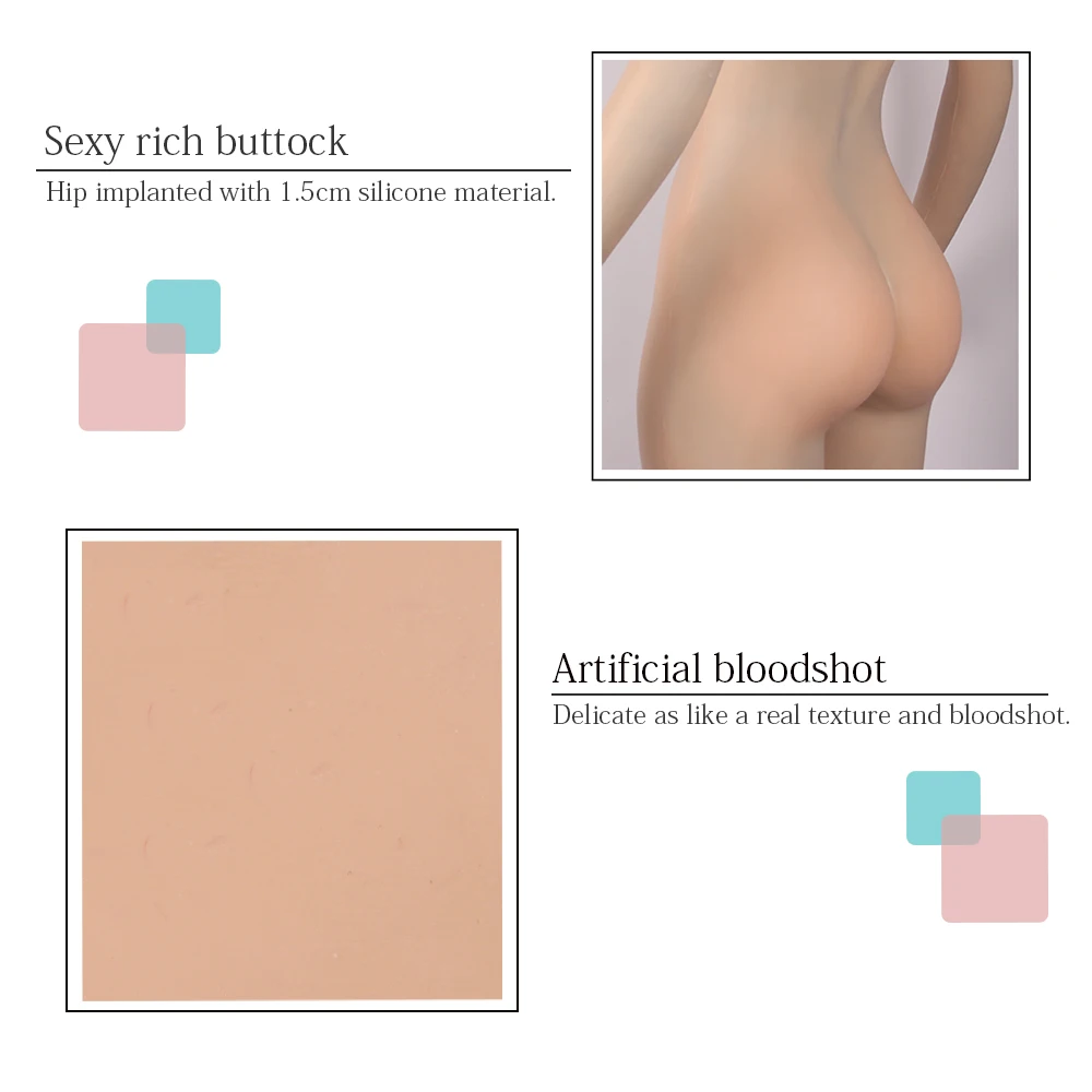 D Cup Silicone/Cotton Bodysuits Realistic Breast Forms Fake Vagina for Male to Female Transgender Crossdresser With Arms 4G |