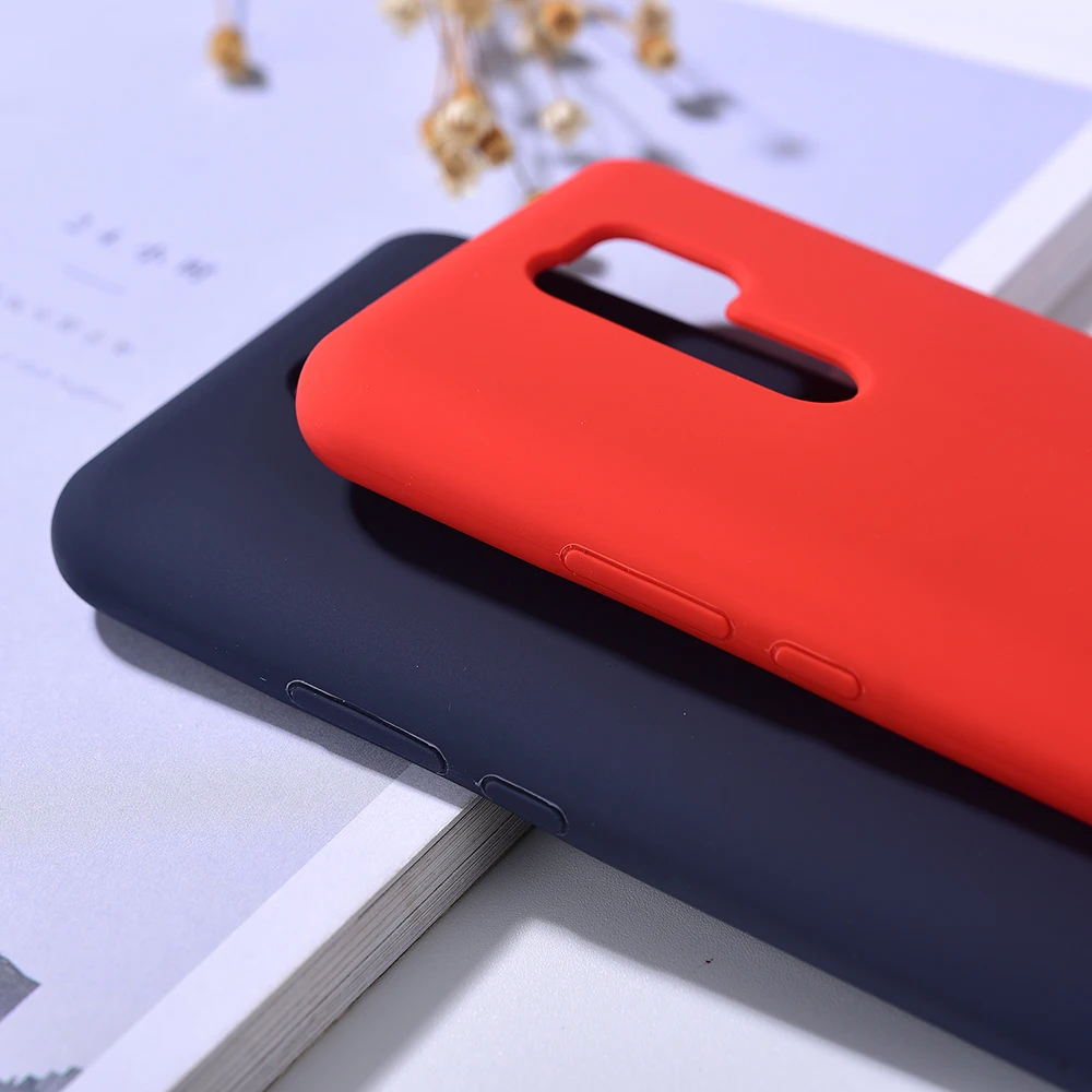 Оригинальный чехол для телефона Redmi 9 из жидкого силикона защитная задняя крышка