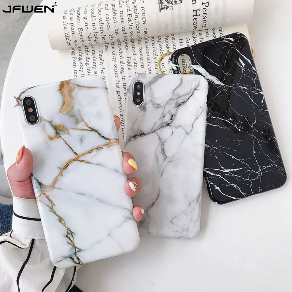 Роскошный мраморный силиконовый чехол для телефона для iphone 11 Pro XS Max X XR 7 8 6 6S Plus Чехол Мягкий ТПУ задняя крышка для iphone 8 7 Plus Funda