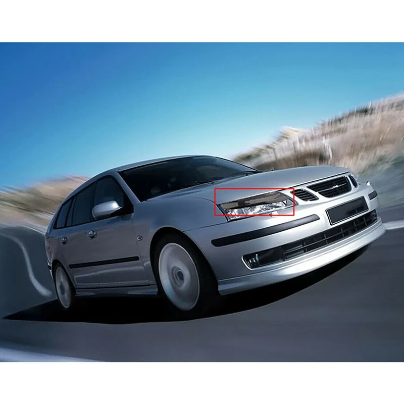Car Front Light Headlight Cover Trim Eyebrow Eyelid Fit for Saab 9-3 2002-2006 |
