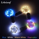 Светодиодная гирлянда из медной проволоки, 10 шт., 1 м, 2 м, 3 м, 5 м, праздничное освещение, Сказочная гирлянда, Рождественская елка, украшение для свадебвечерние