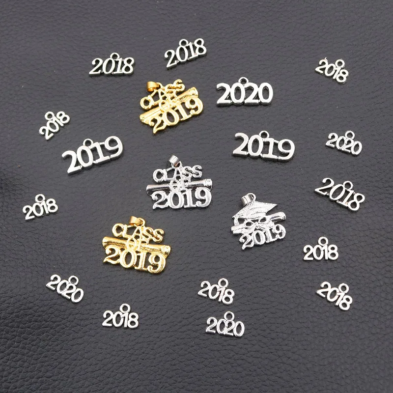 

20pcs Mixed * 2018 * 2019 * 2020 * Tag Charm Metal Pendant Necklace Earring DIY Jewelry Handicraft Making A2203