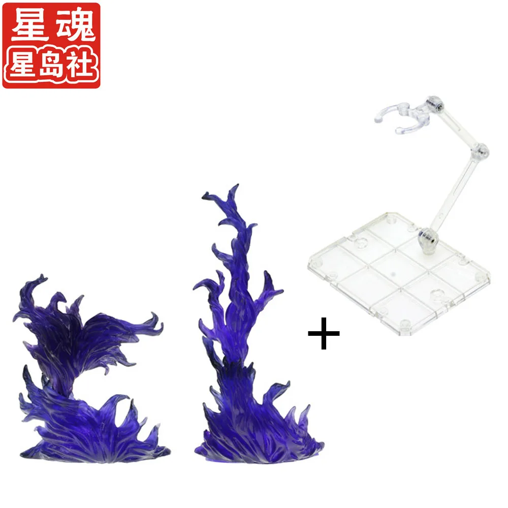 Экшн фигурка тамаши с эффектом горящего пламени и подставкой экшн камена фигурки