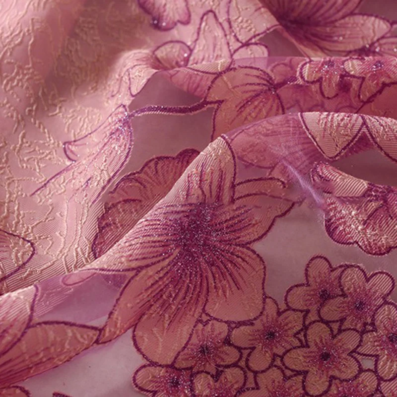 

Floral Half Shading Curtain Window Treatment for Living Room Bedroom Decor MDJ998