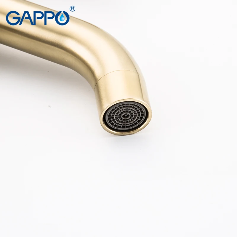 GAPPO смесители для раковины золотой кран ванной комнаты смеситель водопад горячей