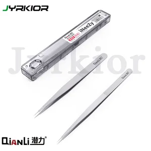 Пинцет Qianli iNeeZY из нержавеющей стали ручной работы, полированный, Немагнитный, высокопрочный, вакуумное покрытие