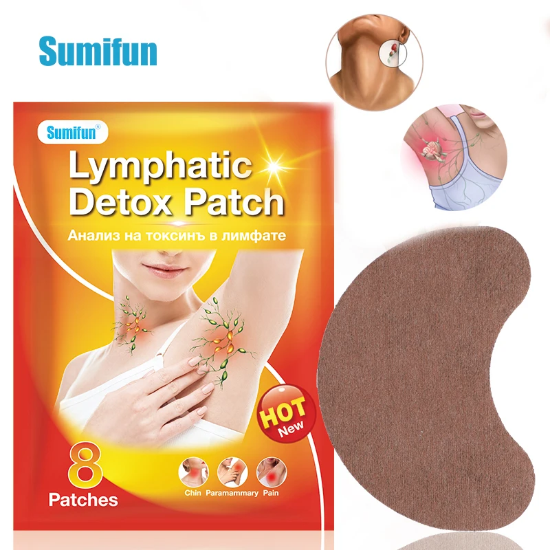 

8/16/32/48 Sumifun Herbal Lymph Care Patch Armpit Neck Lymph Nodes Swelling Care Sticker Lymph Detox Health Medical Plaster