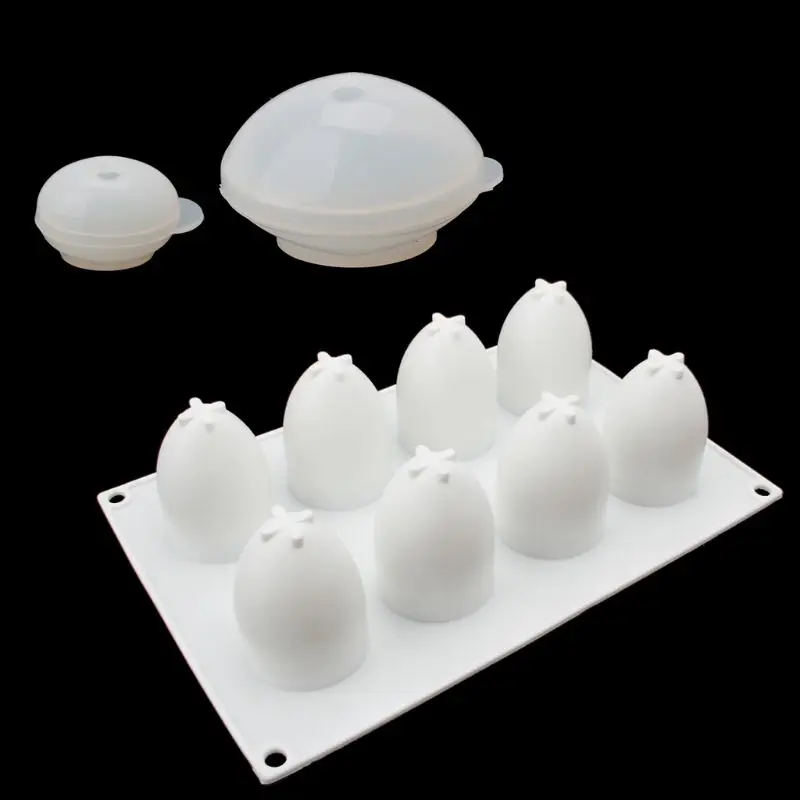 

Silicone Mold 3D Easter Egg Baking Mold Silicone Mousse Cake Epoxy Resin Casting Pendant Molds