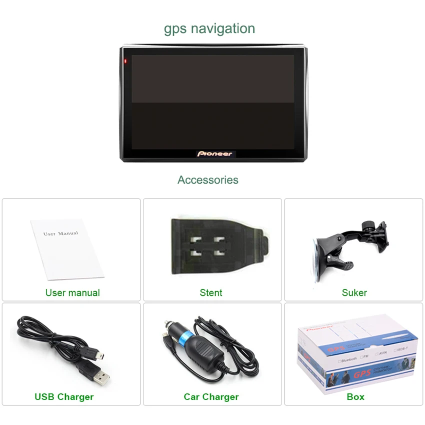 Anfilite 7 дюймов Автомобильный gps навигация Bluetooth AVIN FM Европа бесплатное обновление карты спутниковый Автомобильный/грузовик gps навигаторы