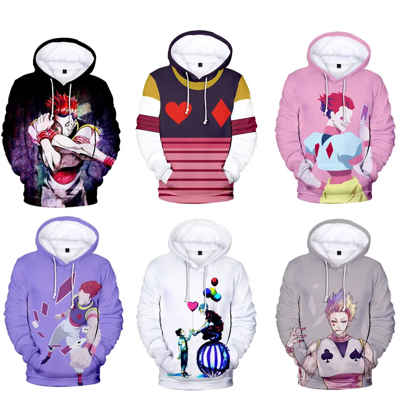 

Anime Hoodie HUNTER×HUNTER Cosplay Costume Hisoka 3D Sweatshirt Teen Printing Streetwear Autumn Winter Keep Warm Long Sleeve