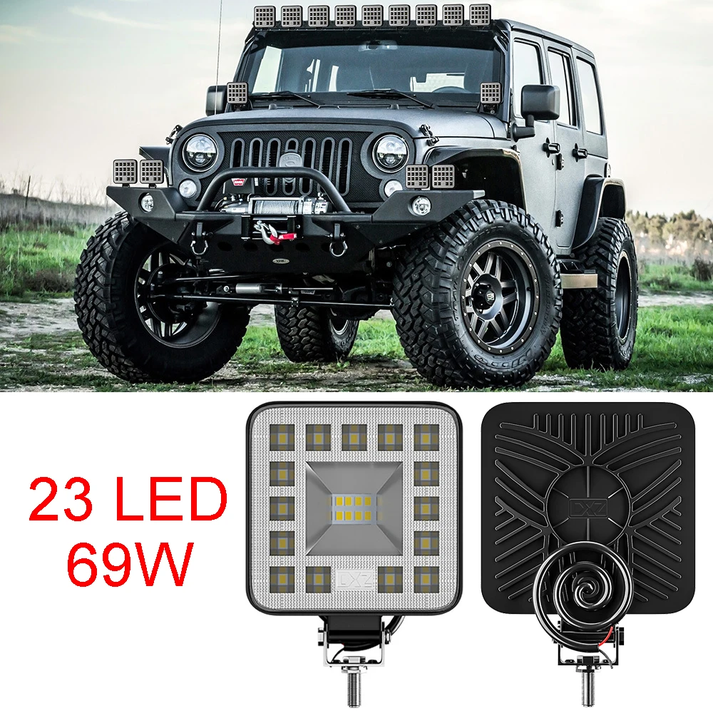29LED 87 Вт/23LED 69 Вт Рабочий светильник 12В 24В автомобильный Светодиодный точечный