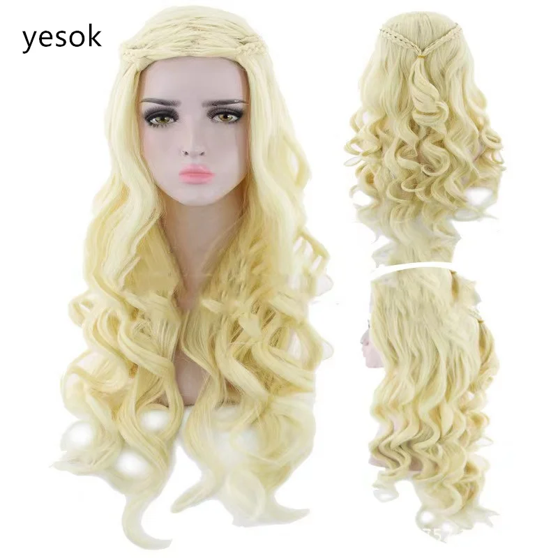 Синтетический парик с длинными вьющимися волосами из песни Ледяной и огненной