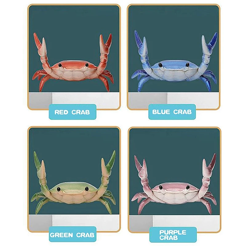 

Japanese Creative Cute Crab Pen Holder Weightlifting Crabs Penholder Bracket Storage Rack Gift Stationery