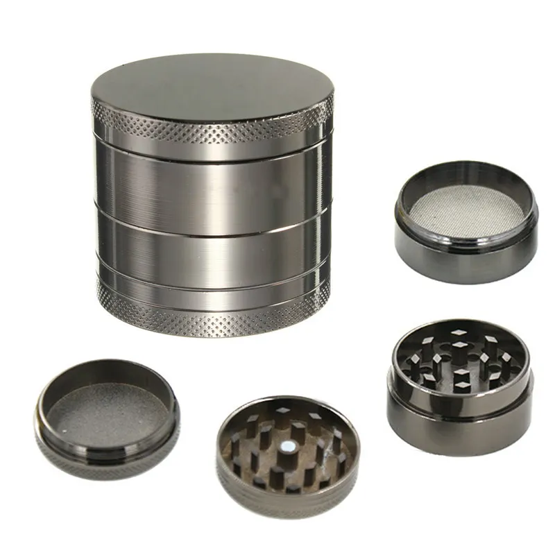 

4 Layer Zinc Alloy Herb Grinder 40mm Herb Spice Grass Weed Tobacco Smoke Grinders for Men Smoking Accessories SEC88