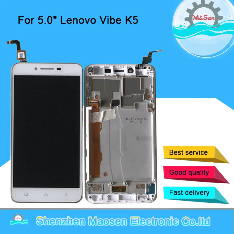 M& Sen для 5," lenovo Vibe K5 A6020A40 A6020 A40 ЖК-экран рамка+ сенсорная панель дигитайзер для lenovo K5 ЖК-рамка