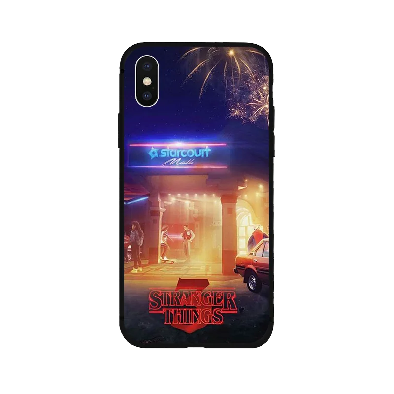 Странные Вещи Сезон 3 черный мягкий чехол из ТПУ чехол для телефона iPhone 8 7 6 6S Plus X XS XR MAX 5 5S SE чехол coque