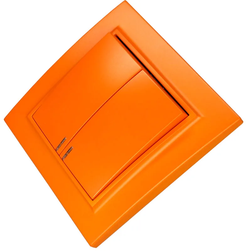 Светильник переключатель с двумя бантами индикатором Европейский настенный