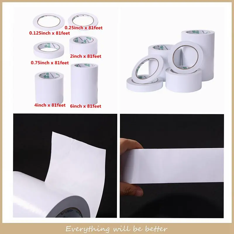 

Mix 10Pcs/set Clear Double Sided Adhesive Roll Adhesive Instant and Permanent Bond Sticker Making Cards Multi-Purpose Sheets