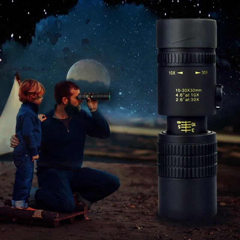 

HD Phone Telescope Portable 10-300X40mm Super Telephoto Zoom Monocular Anti-Shake Phone Camera Lens with Tripod