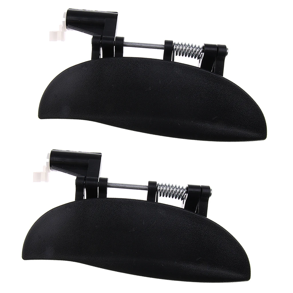2 Pieces Car Front Exterior Door Handles Set for Hyundai Amica Atos Black |