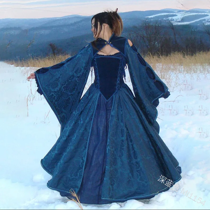 Средневековые костюмы для женщин косплея на Хэллоуин карнавал сценическое