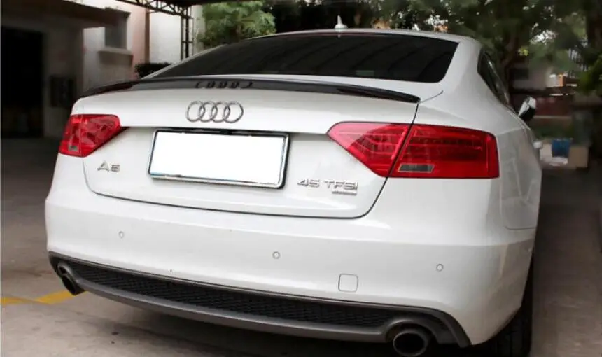 Высокое качество углеродного волокна задний багажник спойлер крыло подходит для