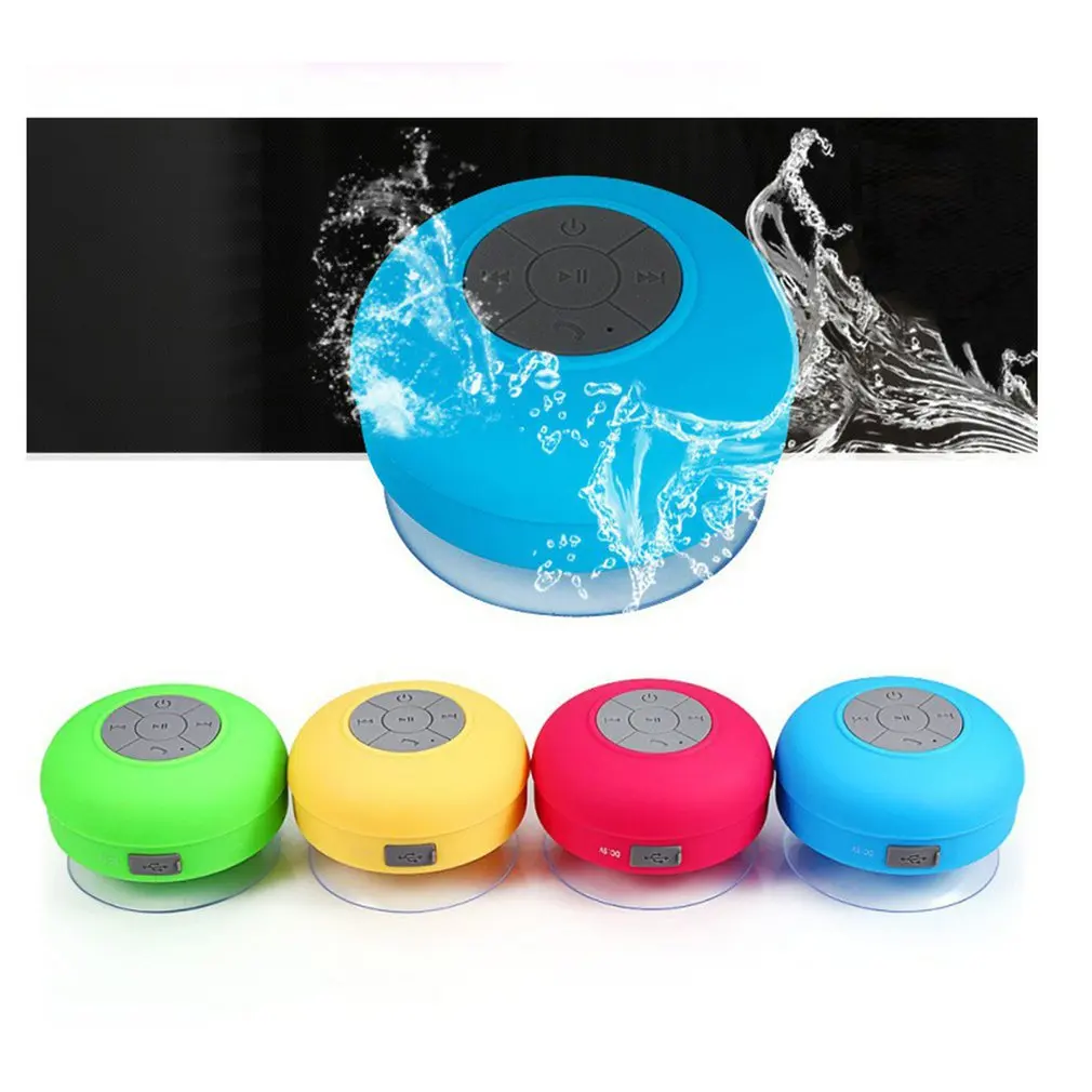 

Mini Bluetooth Speaker Portable Waterproof Wireless Handsfree Speakers, For Showers, Bathroom, Pool, Car, Beach & Outdoor