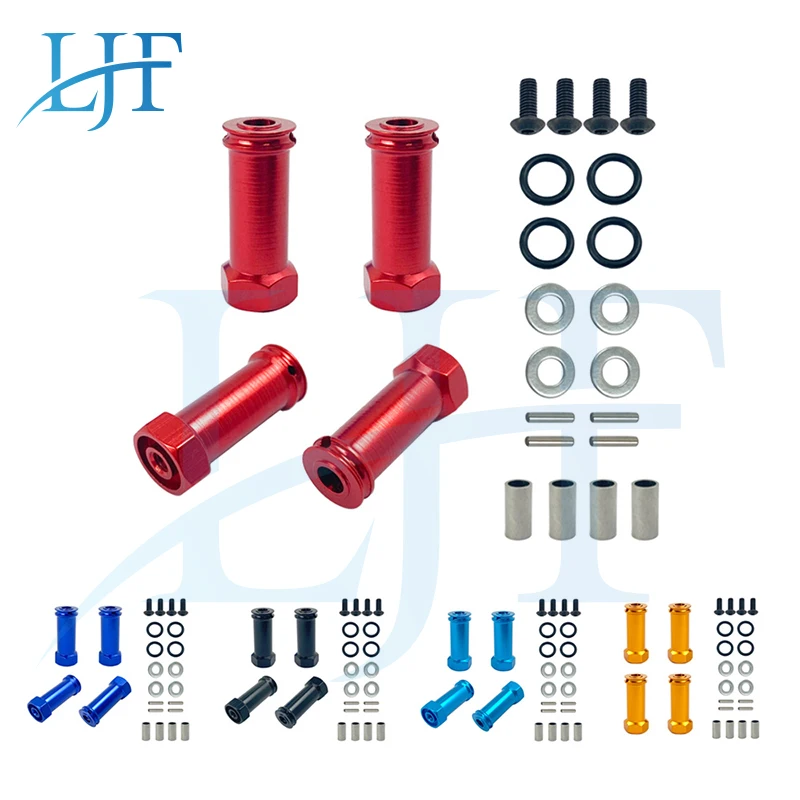 

1set 12mm Aluminum Wheel Hex Hub Adapters Long 30mm Adaptor Extension Combiner Coupler RC Car Parts for 1/12 Wltoys 12428 12423
