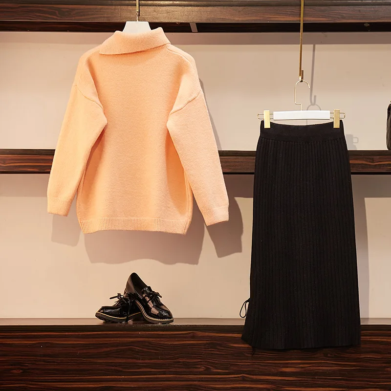 

Korean Sweater Women Knitted Sweaters for Women Long Sleeve Basic White Sweater Plus Size Autumn Woman Knit Pullover Sweaters