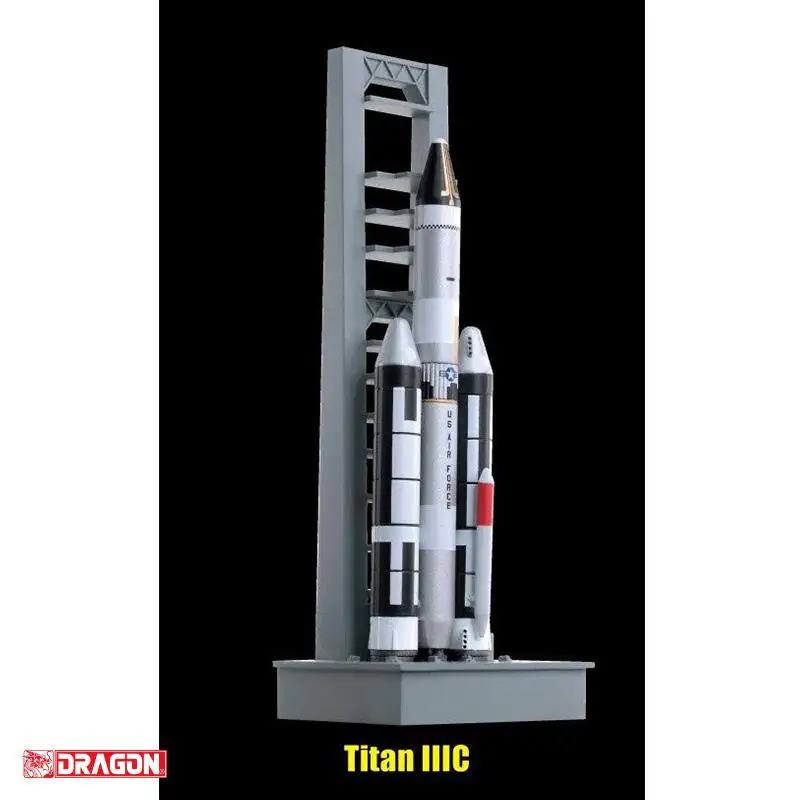 Dragon TITAN III ракеты 3 в 1 набор W/пусковая площадка 1/400 Готовая модель ограниченная| |