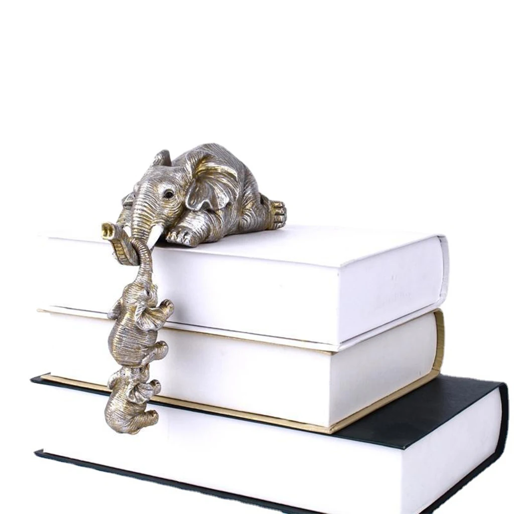 Фигурка милого слона семейный слон коллекционная креативная декоративная