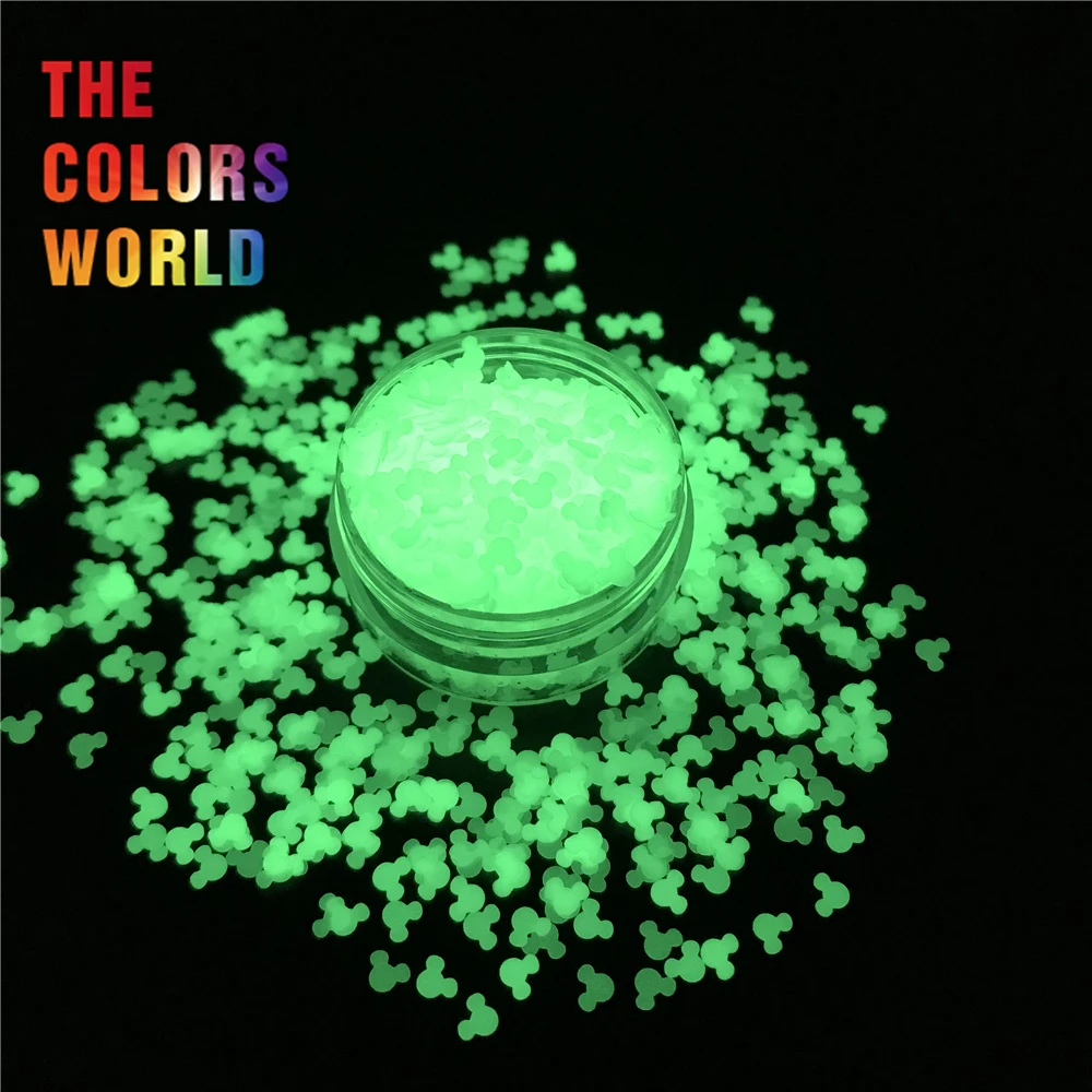 TCT 390 светящийся в темноте блестящий желтый зеленый светильник по