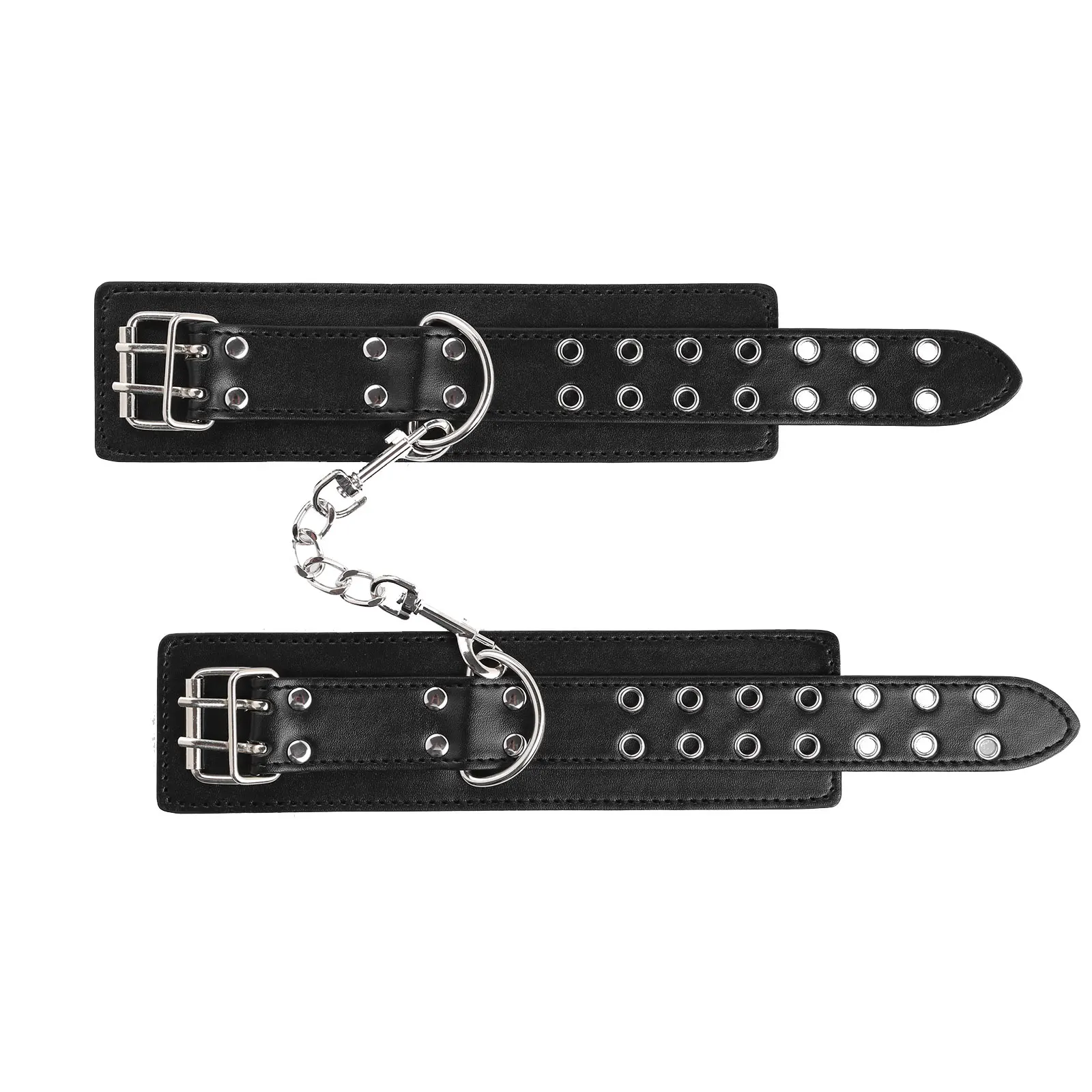 

Adjustable PU Leather Hand Ankle Cuffs Adult Games Restraint Strap Gothic Punk Studded Spiked Hand Harness Belt Cosplay Toys Kit