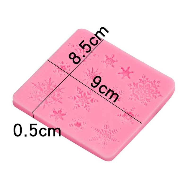 

2020 Snowflake Fondant Silicone Mold cake Decoration dessert tools Chocolate Gumpaste Mold Polymer Clay Resin