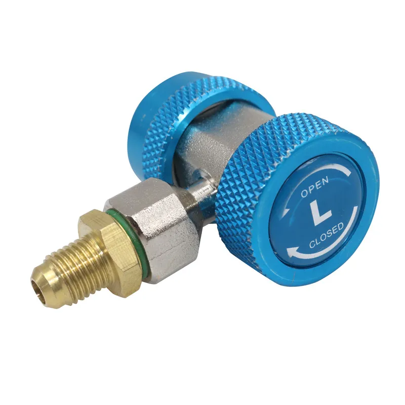 Car Air Conditioner R134a Adjustable Automobile Special Quick Connector Low-pressure Fluoride Conversion Adapter Blue |