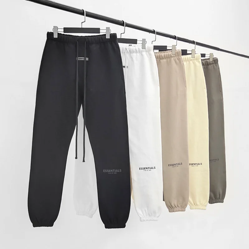 

2021 Hot New Unisex Sweatpants fog 100%1:1 Essentials joggers Kanye West Jerry Lorenzo Loose Oversized Trousers Cotton Pants