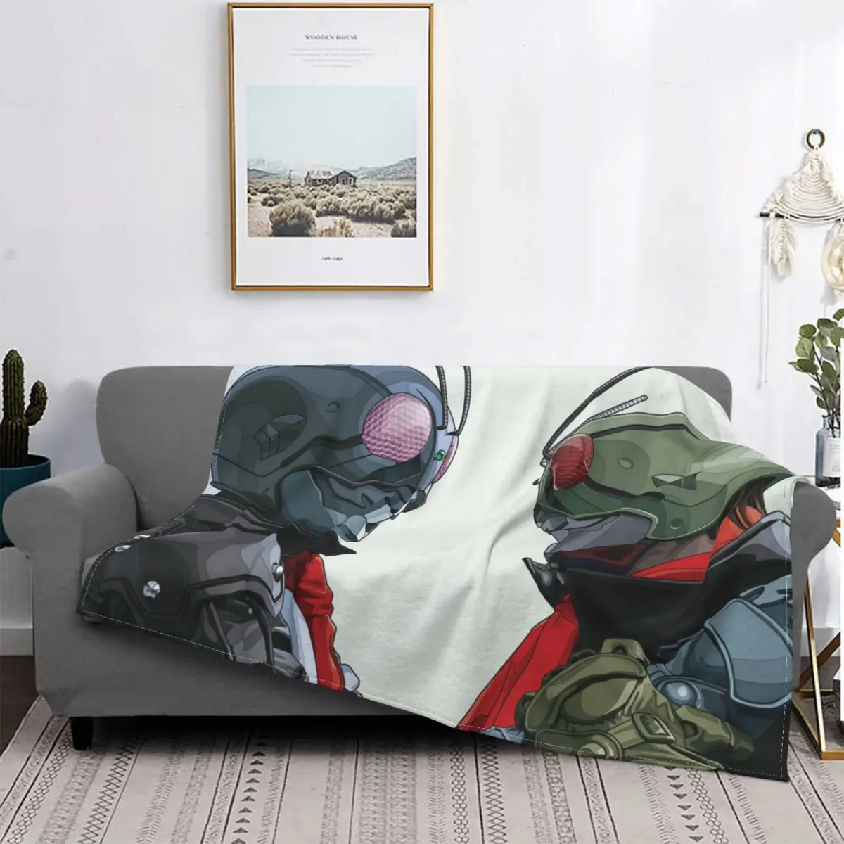 

Одеяло из фланели Skyrider Tokusatsu, удобное мягкое флисовое покрывало