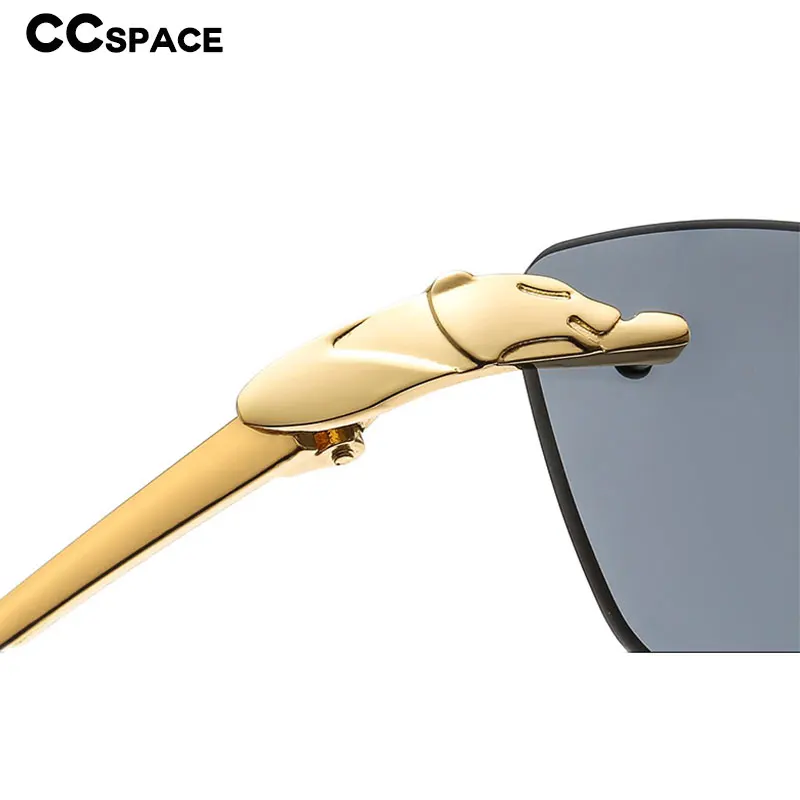 46299 без оправы квадратные леопардовые головы маленькие солнцезащитные очки