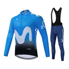 2021 Movistar, командные вело-Джерси с длинным рукавом, Ropa Ciclismo Maillot, велосипедная одежда, Дышащая Mtb Одежда для езды на велосипеде