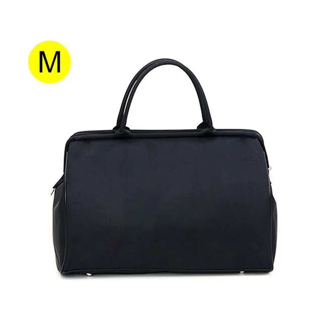 Solid Black M Bolsa, полосатая дорожная сумка для спортзала, фитнеса, сумки для багажа, для путешествий, спортивная сумка для женщин и мужчин, для спорта на открытом воздухе Tas XA46A - Цвет: Solid Black M