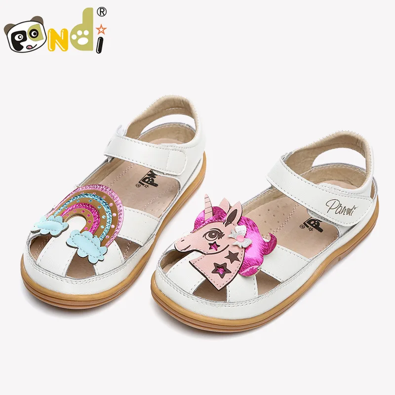 Сандалии Детские с единорогом в Корейском стиле на возраст 24 дюйма повседневные