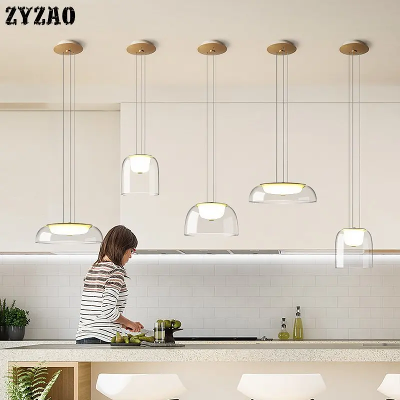 Пост модерн дизайнерский стеклянный подвесной светильник s столовая гостиная
