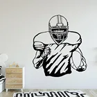 Американский настенные наклейки на тему футбола для любителей животных украшения дома аксессуары для наклейки для стены в гостиной Водонепроницаемый обои