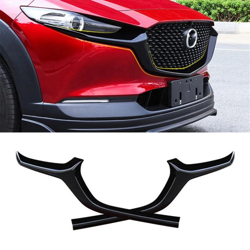 

Для Mazda CX-30 Автомобильная решетка отделка полосы сепаратор ABS передний бампер со звёздным гоночные решетки крышка ремонт CX30 аксессуары 2020 +