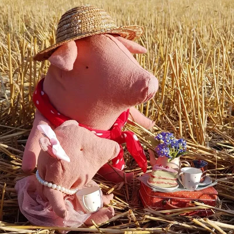 Nordic cotton linen truffle pig doll baby comforting sleeping pillow dust-proof mite plush toy children's gift | Игрушки и хобби