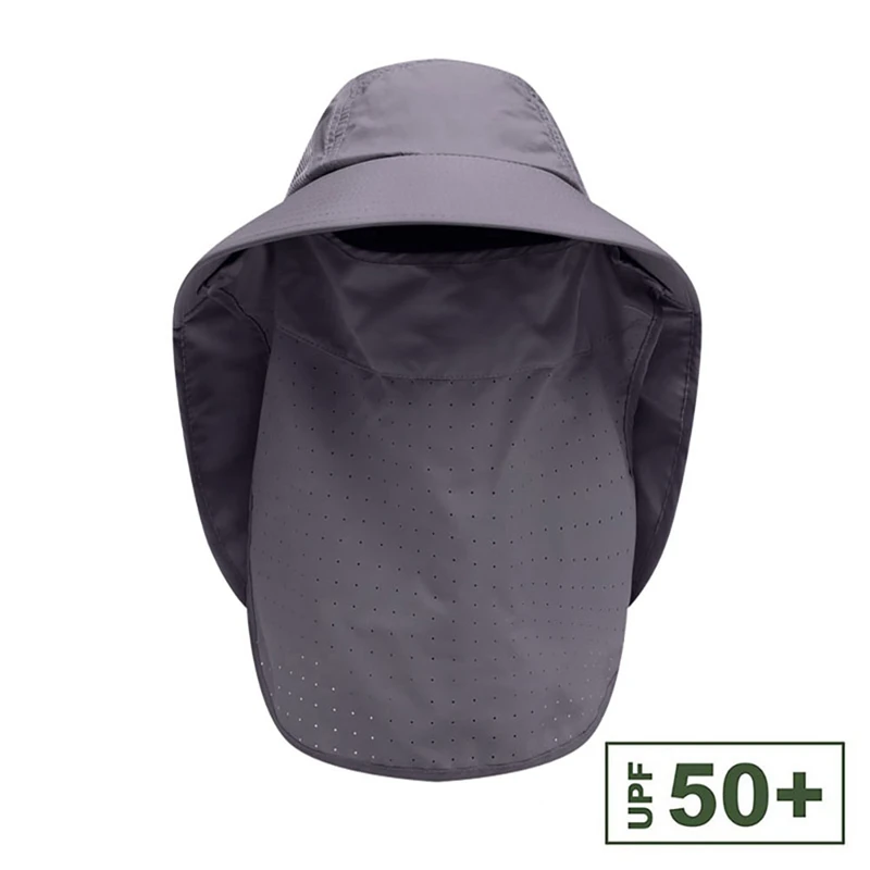 

Outdoor Anti Mosquito Sunscreen Fishing Cap Camping Unisex Wide Brim Bucket Hat Face Neck Protection Flap Sun Cap New