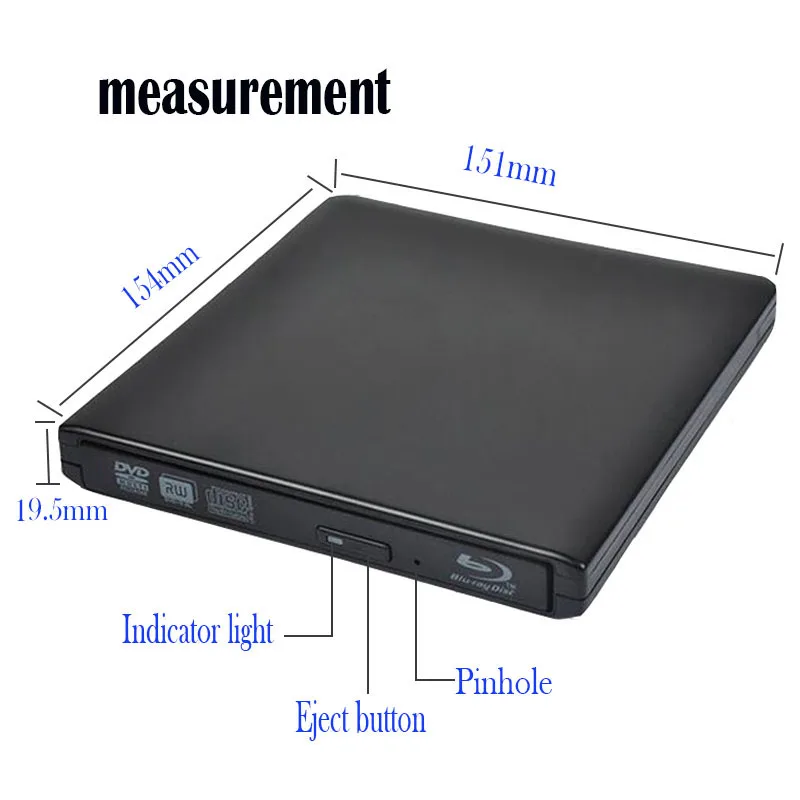 Внешний Usb привод Bluray 3 0 Оптический Привод Bd Rw записывающее устройство