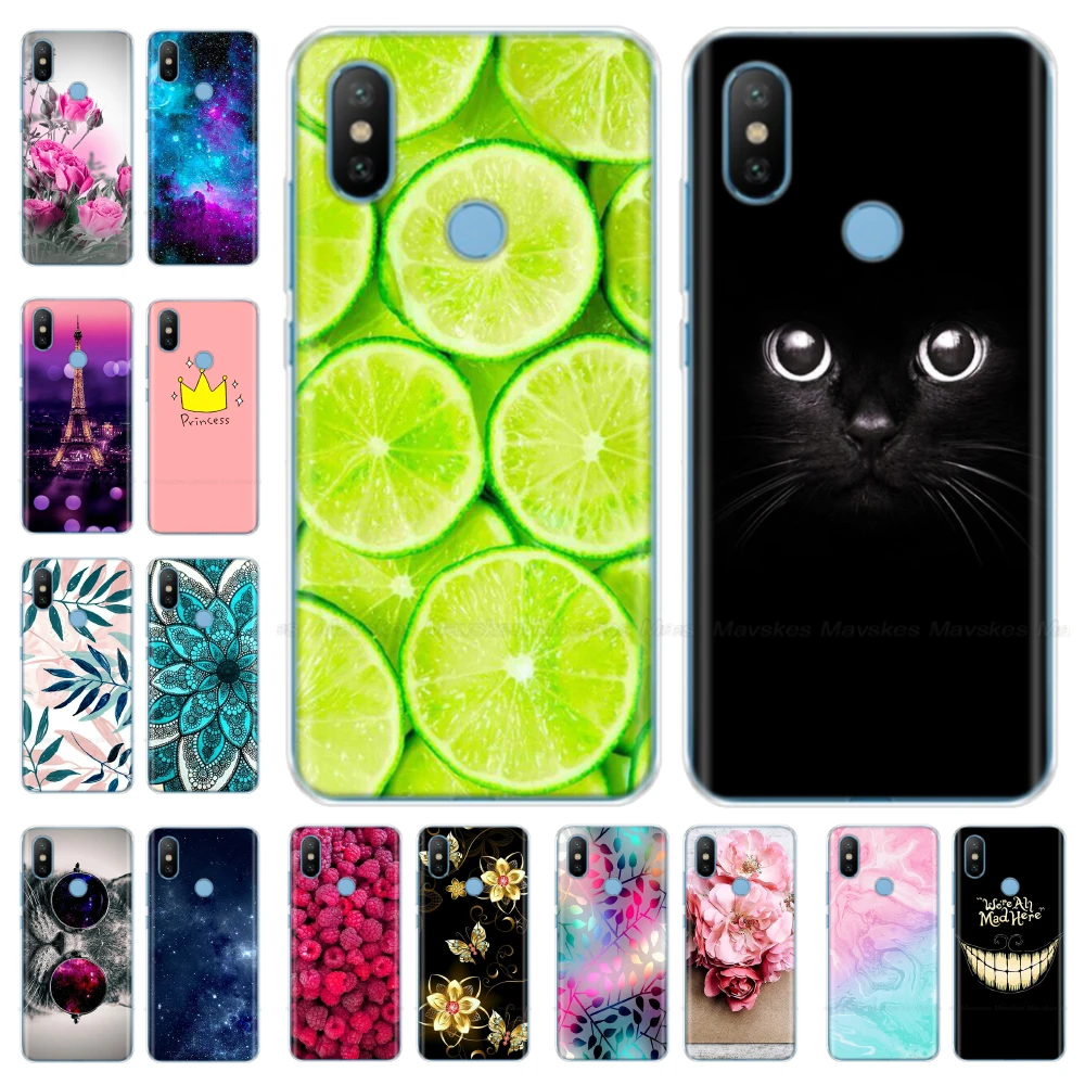 

Silicone Phone Case for Xiaomi MI A2 Lite Case Cartoon Soft TPU Back Cover Phone Shell for Xiomi MI A2 MiA2 LITE Bumper Coque