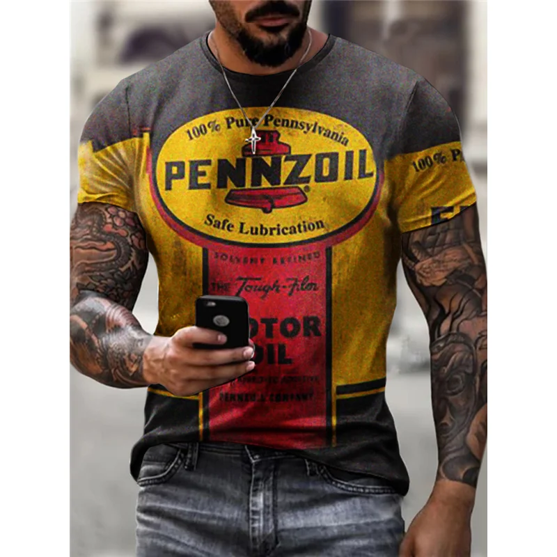 

Summer New Graphic Casual Short Sleeved T Shirt For Men Oversized Streetwear 3D Digital Printing Large Size Top Tees For Male